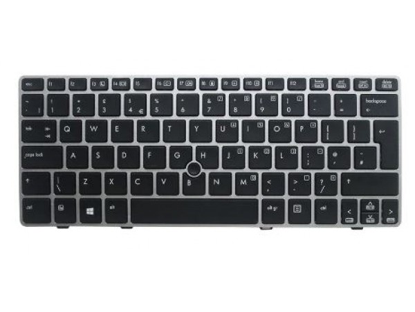 Tipkovnica za HP EliteBook 2560 2560p 2570 2570P / 701979-031 / 700948-031 / (QWERTZ) UK / SLO nalepke Š Đ Ž Ć Č